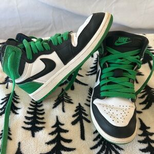 Nike Air Jordan 1 Retro High PS 'Lucky Green'  FD1412-031  Lil Kids Size 13.5C